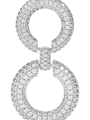 crystal-embellishment earrings