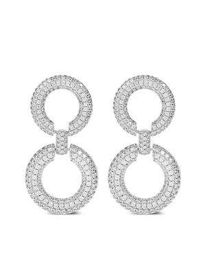crystal-embellishment earrings