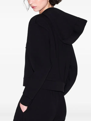 zip-up hooded jacket