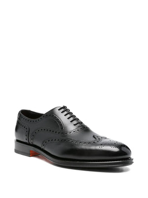 perforated leather Oxford shoes