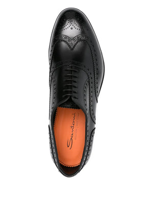 perforated leather Oxford shoes