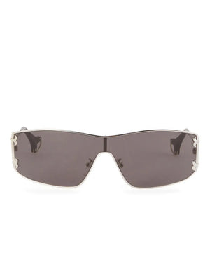 logo cut-out shield-frame sunglasses
