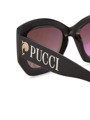 logo-detail geometric sunglasses