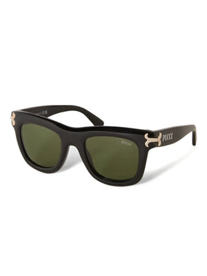 square logo-detail sunglasses