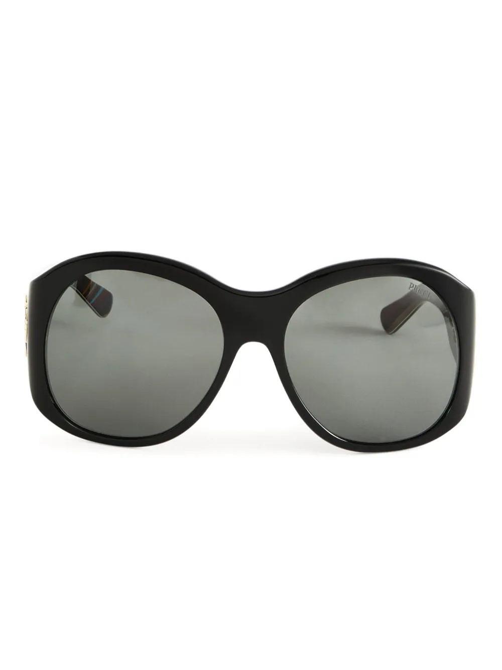 round-frame logo-detail sunglasses