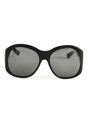 round-frame logo-detail sunglasses