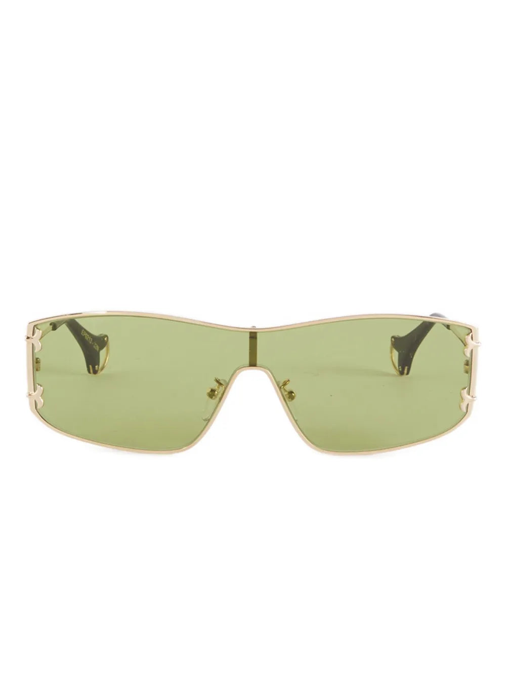 logo cut-out shield-frame sunglasses