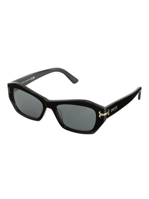 geometric gold-detail sunglasses