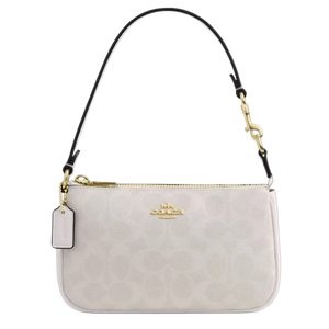 COACH Nolita 19 In Signature Canvas Gold/White/Chalk