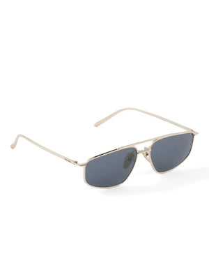 metal-frame geometric sunglasses