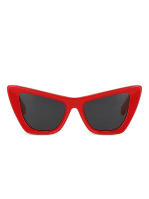 cat-eye logo-detail sunglasses