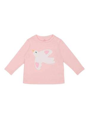 bird-print T-Shirt