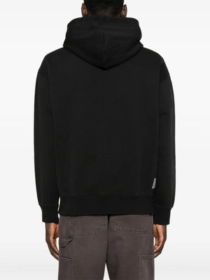 logo-embroidered zip-up Hoodie