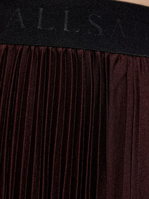 Jax pleated asymmetric skirt