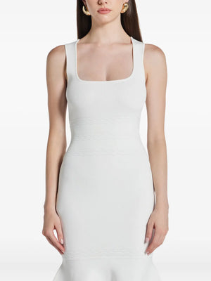 Camille square-neck midi dress