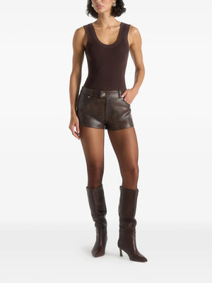Samia textured mini shorts