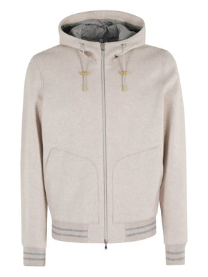 hooded wool jacket