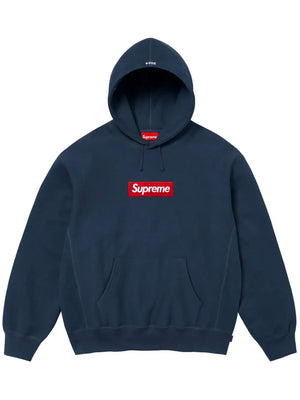 Supreme Box Logo Hoodie Navy'