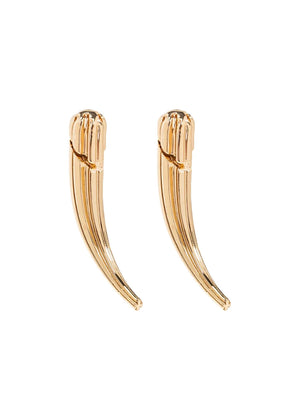ribbed claw earrings