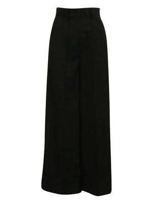 wide-leg tailored trousers