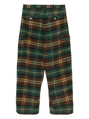 flannel cargo pants