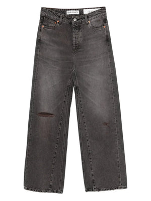 ripped-detail jeans
