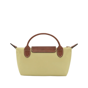 Longchamp Le Pliage Original Pouch with handle Pistachio - Recycled canvas