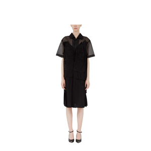 Black Mesh Design Dress