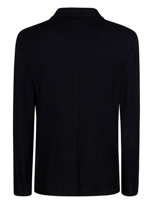 button-closure patch-pocket jacket