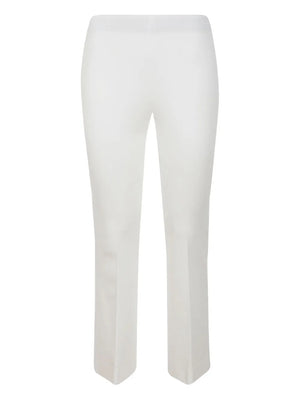 straight-leg cropped trousers