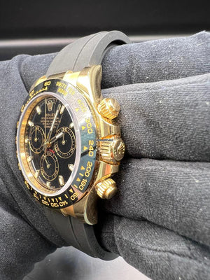 Rolex | Daytona | 116518 | Yellow gold | 40 mm | Rubber | Black | Automatic