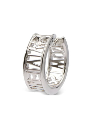 lettered earring