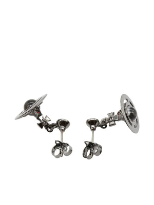 Orb drop earrings