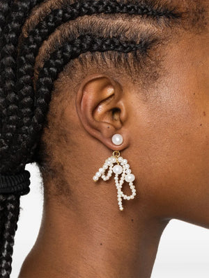 pearl drop earrings