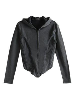zip top Hoodie