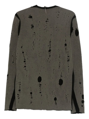 distressed-effect jumper