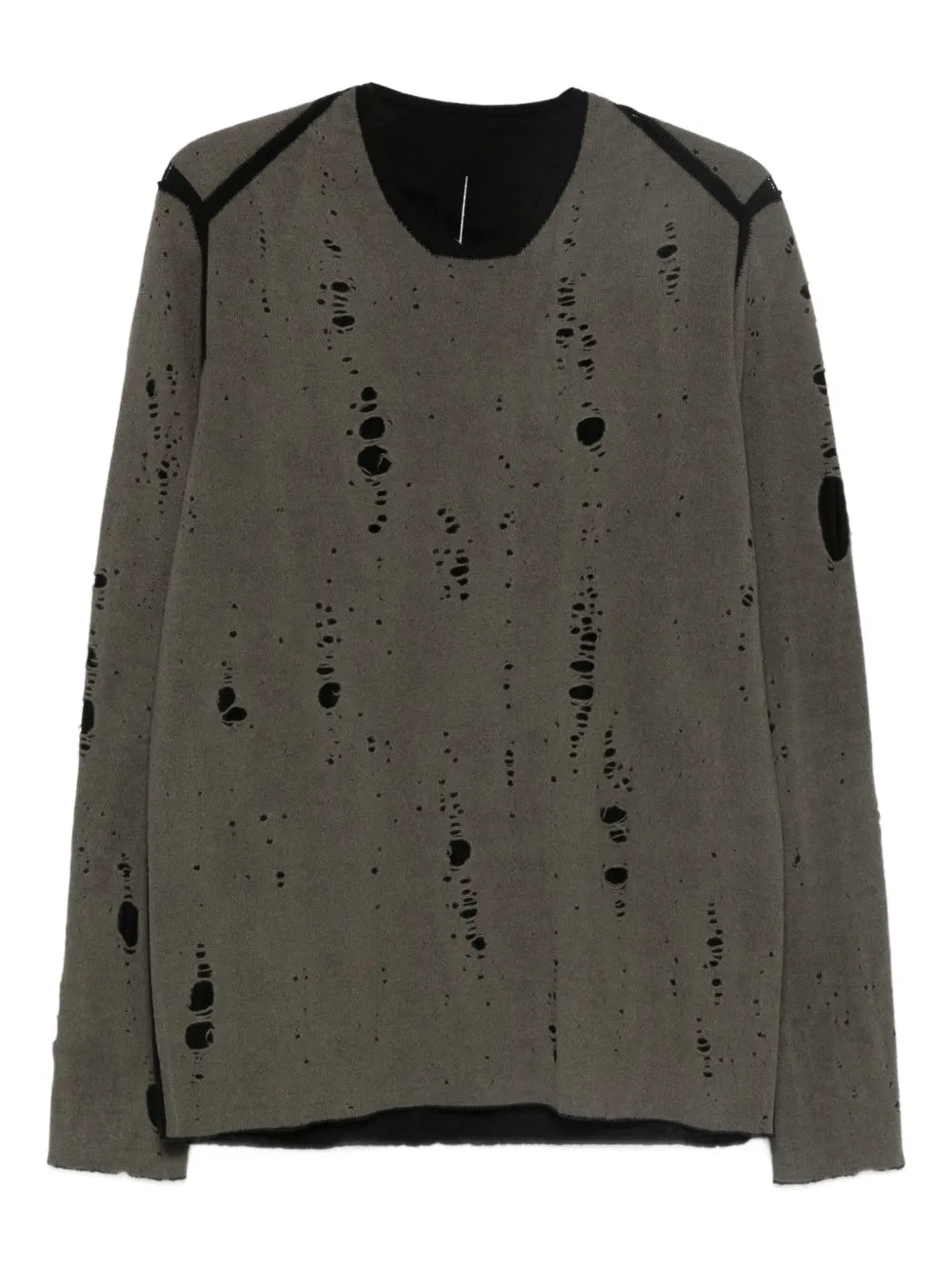 distressed-effect jumper