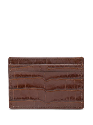 crocodile-embossed card holder
