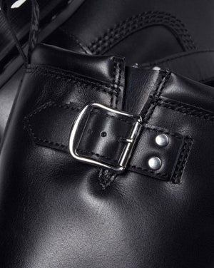 Anistone Hi Leather Biker Boots - Black - Mens