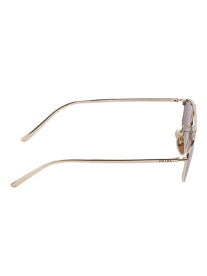 metal-frame geometric sunglasses
