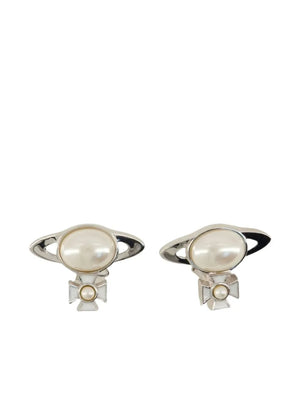 Orb pearl earrings