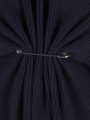Safety Pin knitted mini dress