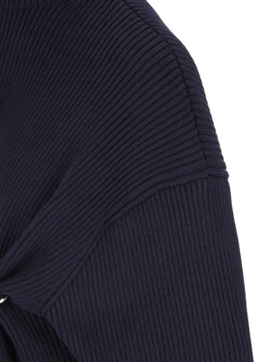 Safety Pin knitted mini dress