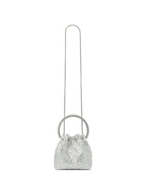 Bon Bon crystal-embellished circle-handle bucket bag