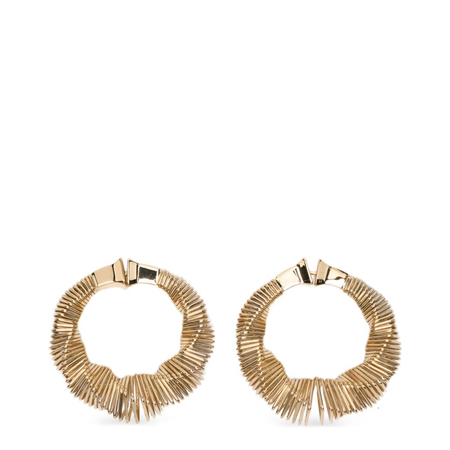 Square Spiral Small Hoops