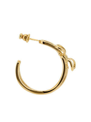 bow-detail hoop earrings