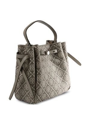 Romy T Monogram bucket bag