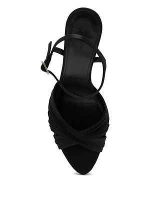 Plissé Dynas heeled sandals