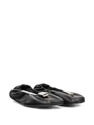 charm gathered ballet flats