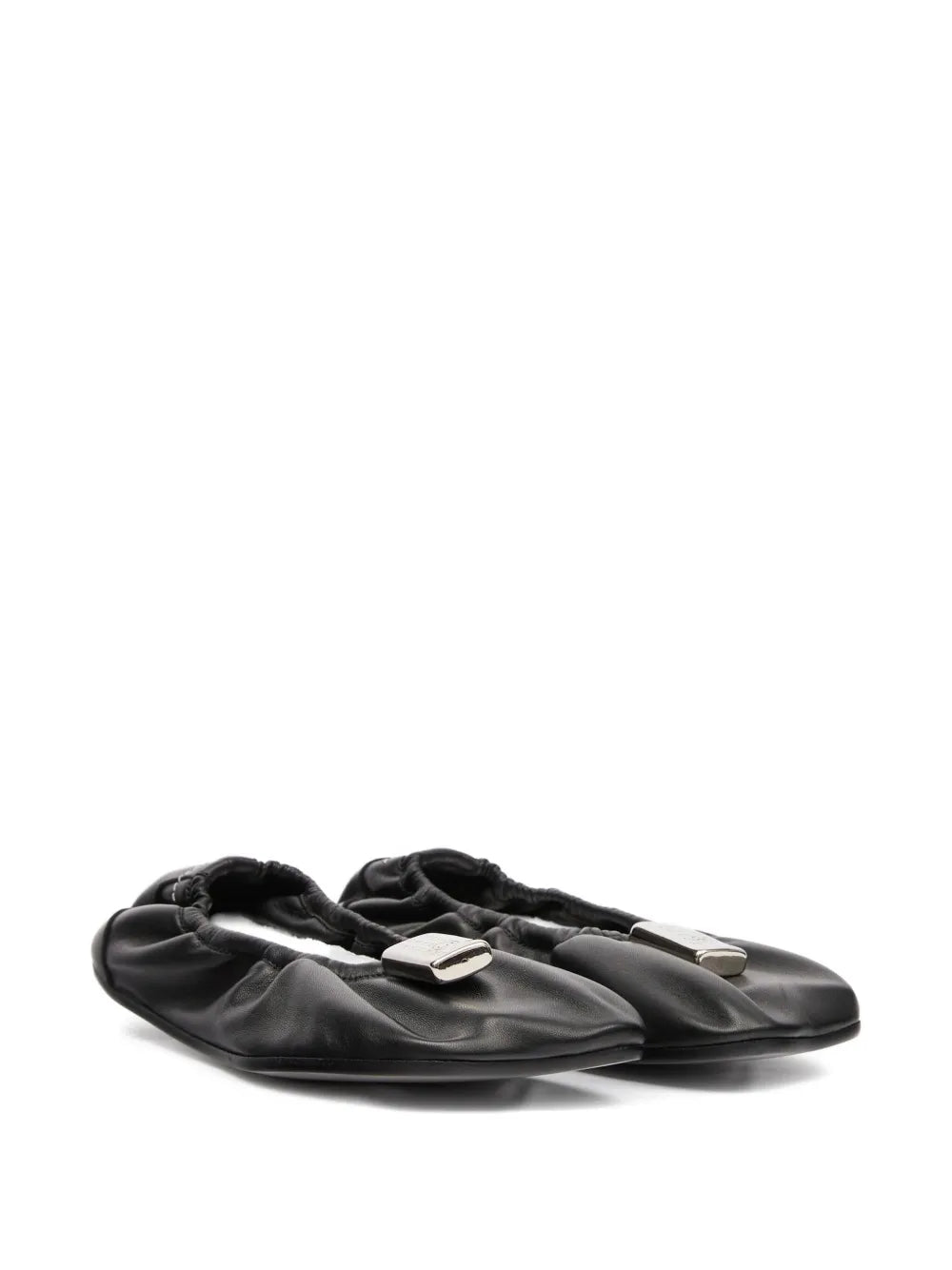 charm gathered ballet flats